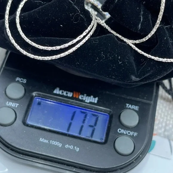 925 Italy Milor Multi-Strand Necklace w/ Layered Teardrop Pendant, 16-18" - Picture 16 of 16